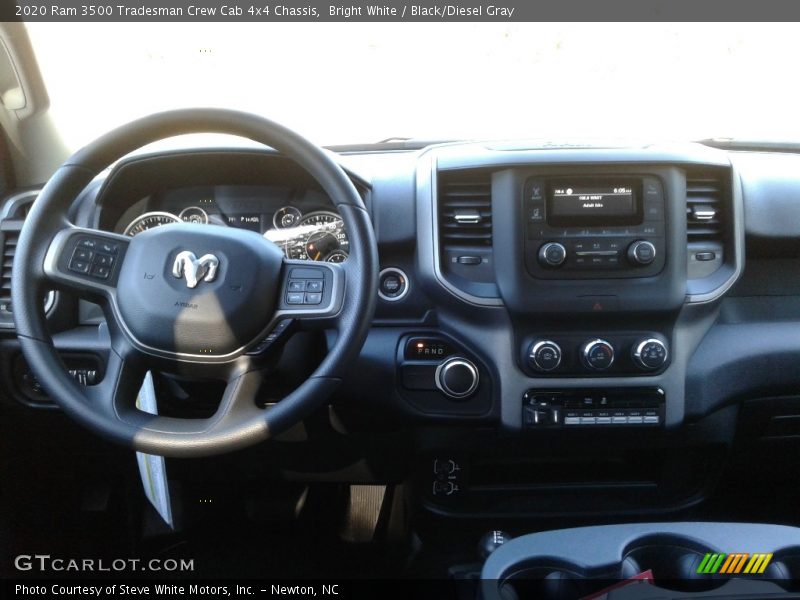 Bright White / Black/Diesel Gray 2020 Ram 3500 Tradesman Crew Cab 4x4 Chassis