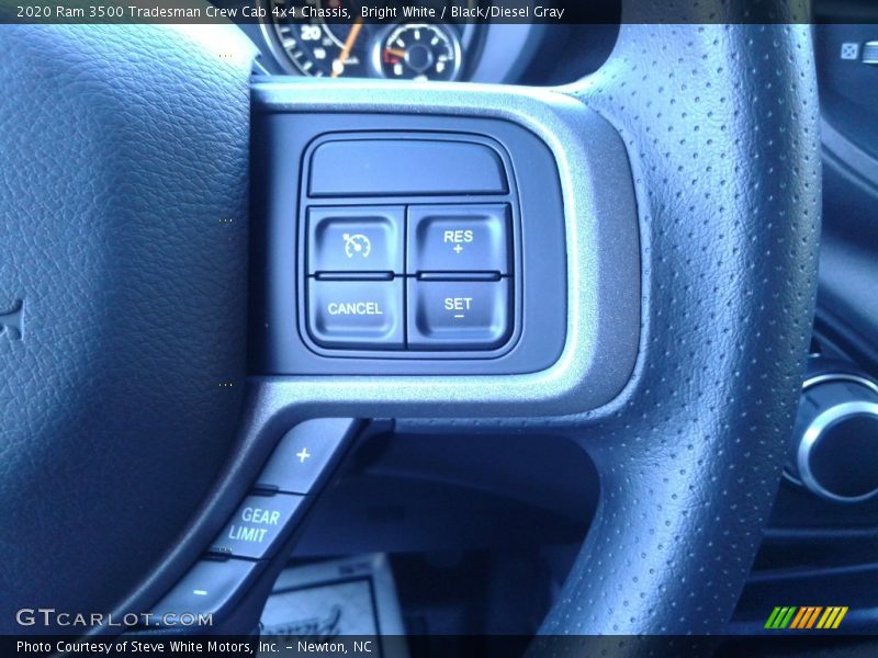 Bright White / Black/Diesel Gray 2020 Ram 3500 Tradesman Crew Cab 4x4 Chassis