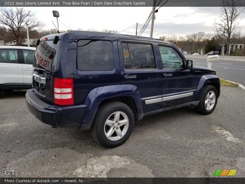 True Blue Pearl / Dark Slate Gray/Dark Saddle 2012 Jeep Liberty Limited 4x4