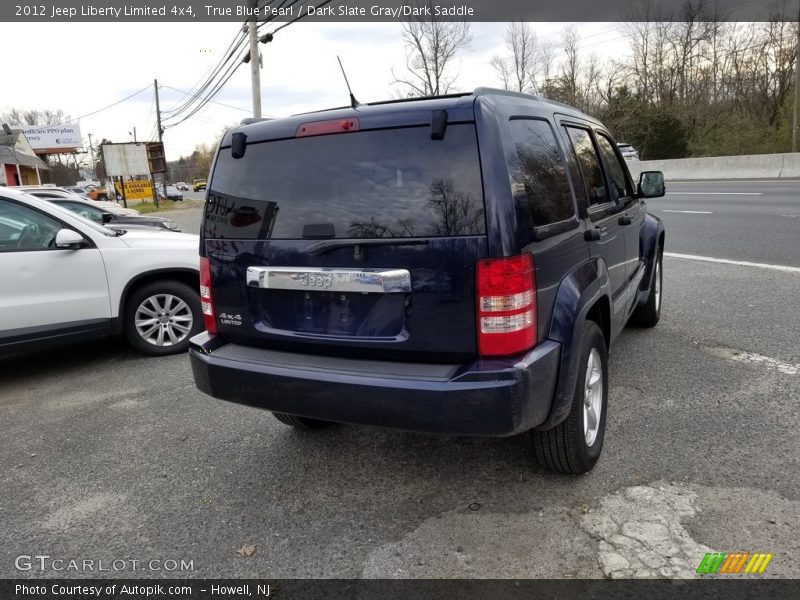 True Blue Pearl / Dark Slate Gray/Dark Saddle 2012 Jeep Liberty Limited 4x4