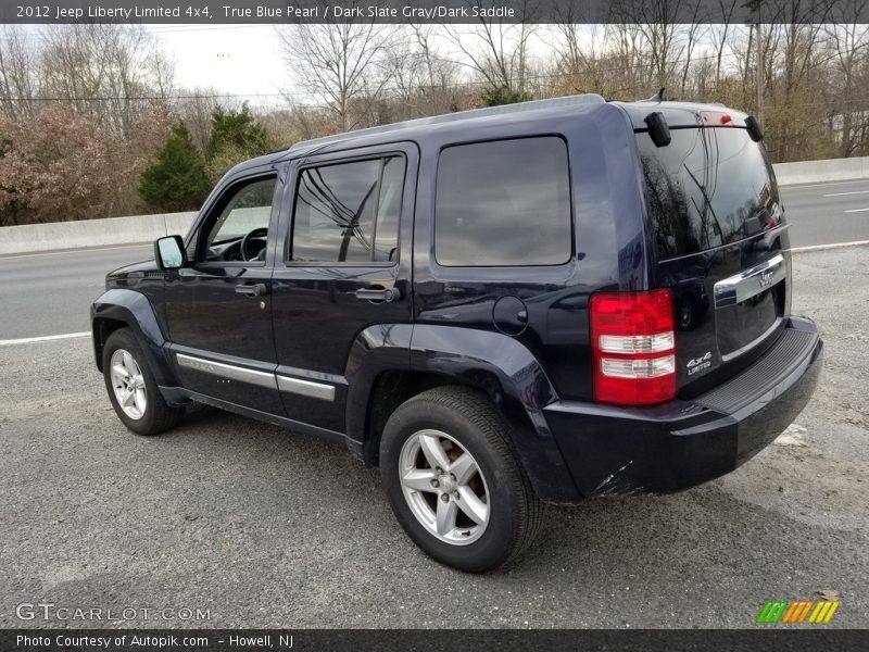 True Blue Pearl / Dark Slate Gray/Dark Saddle 2012 Jeep Liberty Limited 4x4