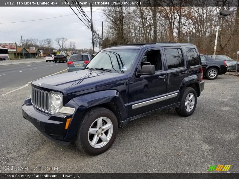 True Blue Pearl / Dark Slate Gray/Dark Saddle 2012 Jeep Liberty Limited 4x4
