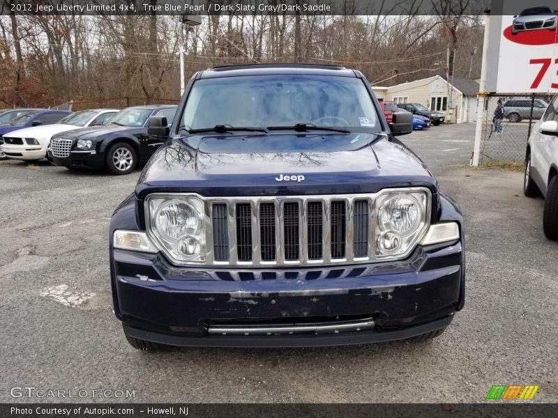 True Blue Pearl / Dark Slate Gray/Dark Saddle 2012 Jeep Liberty Limited 4x4