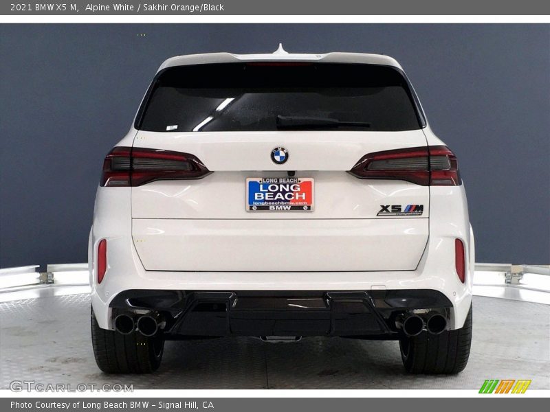 Alpine White / Sakhir Orange/Black 2021 BMW X5 M