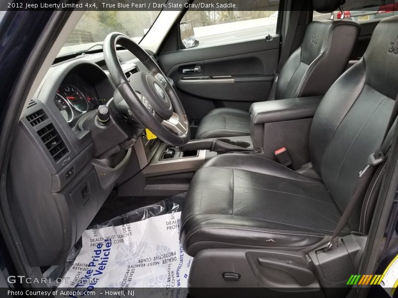 True Blue Pearl / Dark Slate Gray/Dark Saddle 2012 Jeep Liberty Limited 4x4