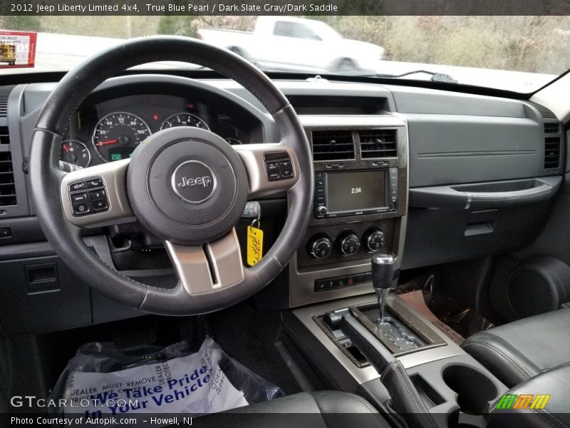 True Blue Pearl / Dark Slate Gray/Dark Saddle 2012 Jeep Liberty Limited 4x4