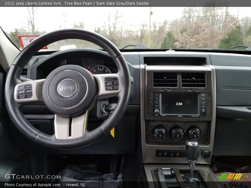 True Blue Pearl / Dark Slate Gray/Dark Saddle 2012 Jeep Liberty Limited 4x4