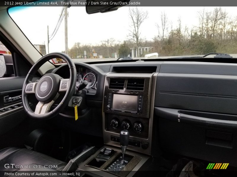True Blue Pearl / Dark Slate Gray/Dark Saddle 2012 Jeep Liberty Limited 4x4