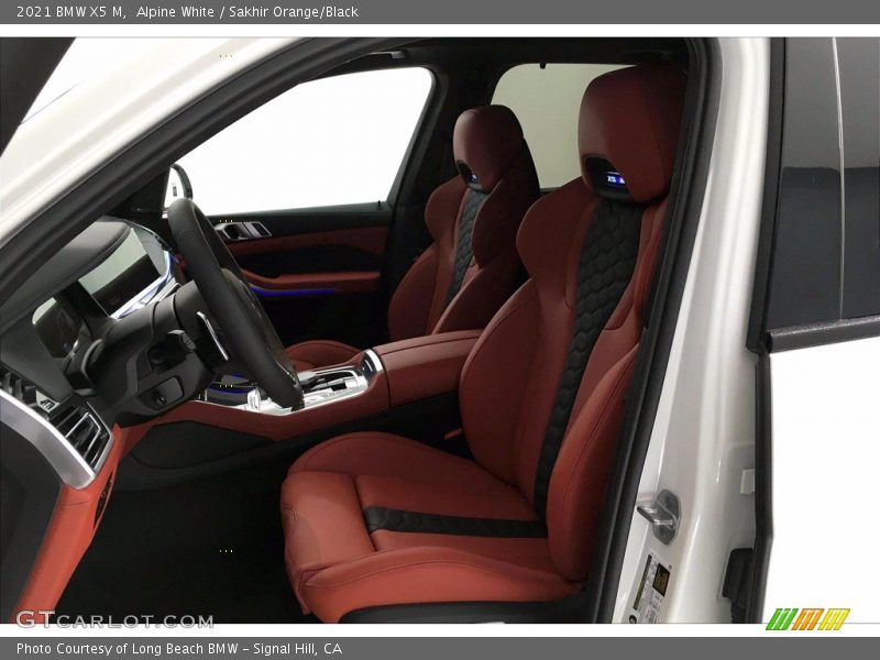  2021 X5 M  Sakhir Orange/Black Interior