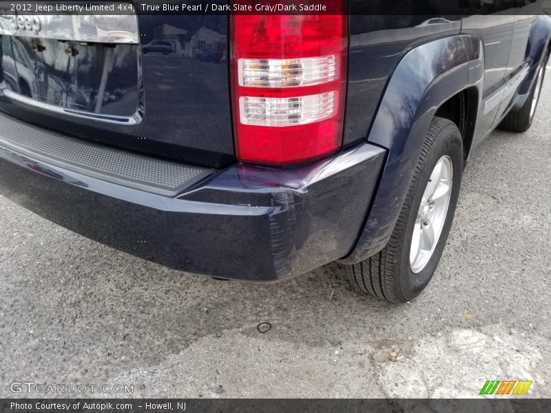 True Blue Pearl / Dark Slate Gray/Dark Saddle 2012 Jeep Liberty Limited 4x4