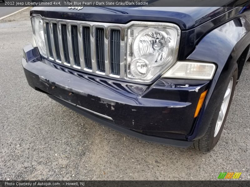 True Blue Pearl / Dark Slate Gray/Dark Saddle 2012 Jeep Liberty Limited 4x4