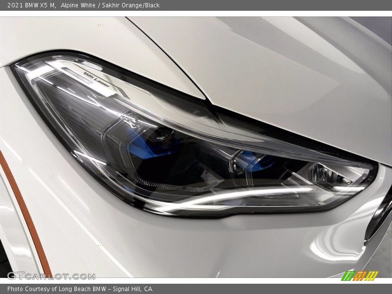 Alpine White / Sakhir Orange/Black 2021 BMW X5 M