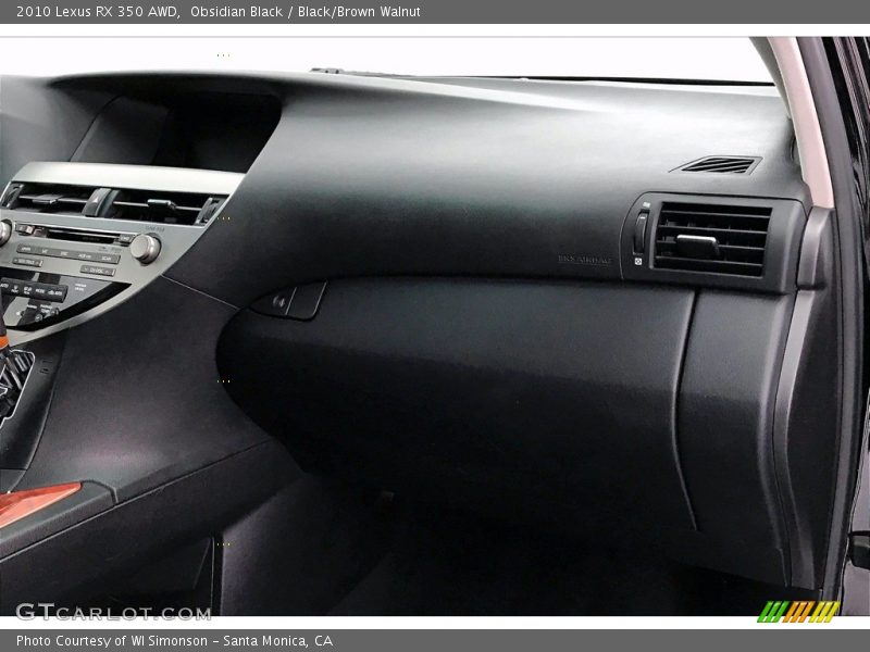 Obsidian Black / Black/Brown Walnut 2010 Lexus RX 350 AWD