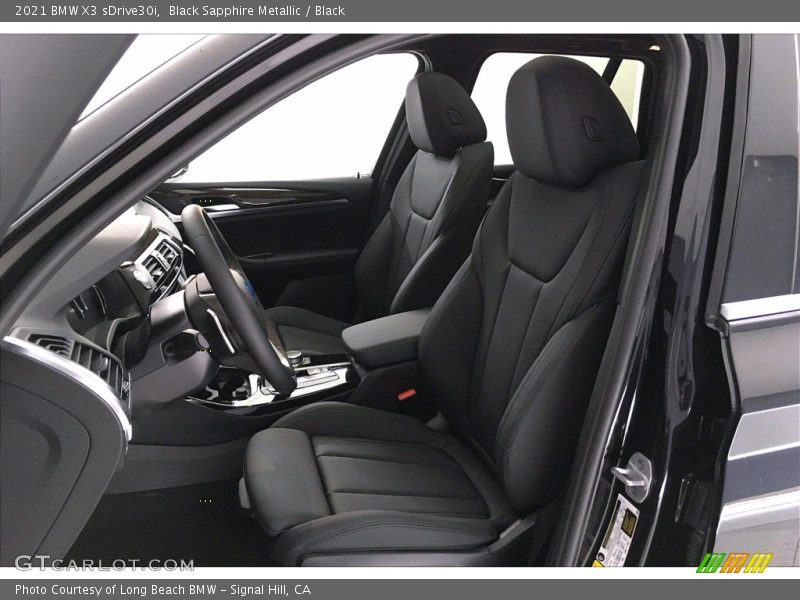 Black Sapphire Metallic / Black 2021 BMW X3 sDrive30i