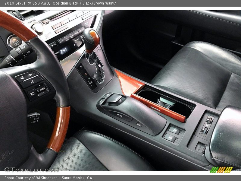 Obsidian Black / Black/Brown Walnut 2010 Lexus RX 350 AWD