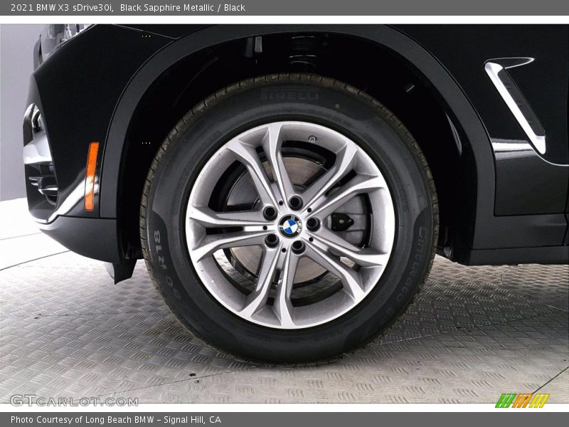 Black Sapphire Metallic / Black 2021 BMW X3 sDrive30i