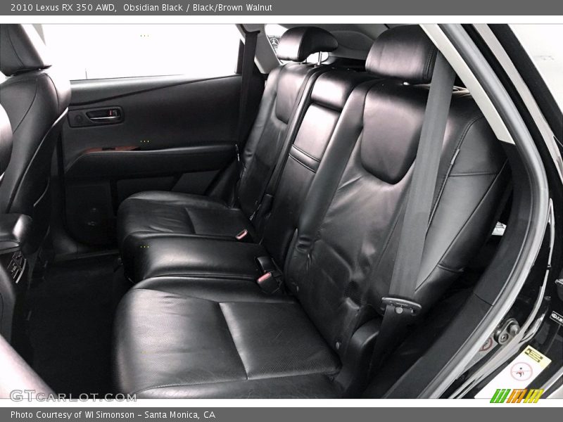Obsidian Black / Black/Brown Walnut 2010 Lexus RX 350 AWD