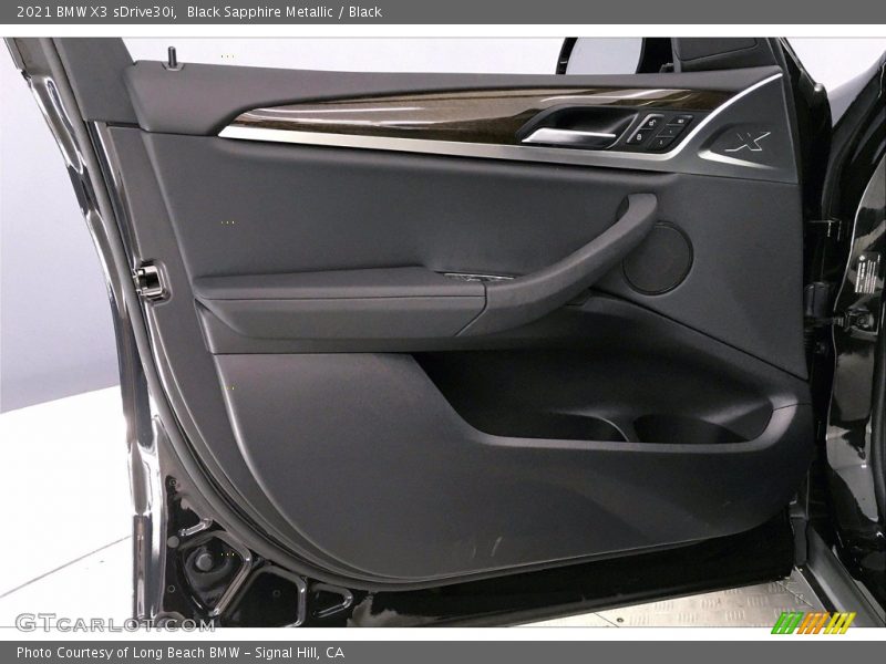 Black Sapphire Metallic / Black 2021 BMW X3 sDrive30i