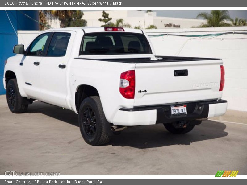 Super White / Black 2016 Toyota Tundra TRD Pro CrewMax 4x4