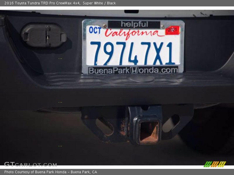 Super White / Black 2016 Toyota Tundra TRD Pro CrewMax 4x4