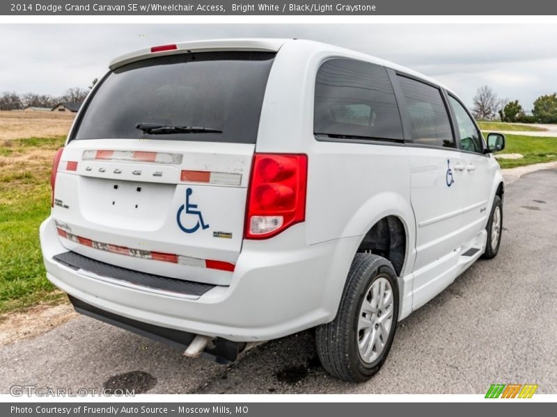 Bright White / Black/Light Graystone 2014 Dodge Grand Caravan SE w/Wheelchair Access