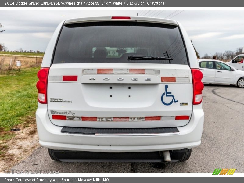 Bright White / Black/Light Graystone 2014 Dodge Grand Caravan SE w/Wheelchair Access