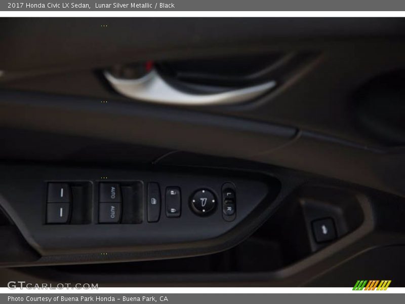 Lunar Silver Metallic / Black 2017 Honda Civic LX Sedan