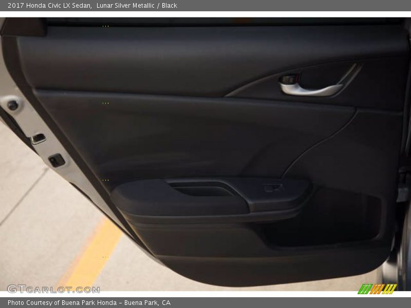 Lunar Silver Metallic / Black 2017 Honda Civic LX Sedan