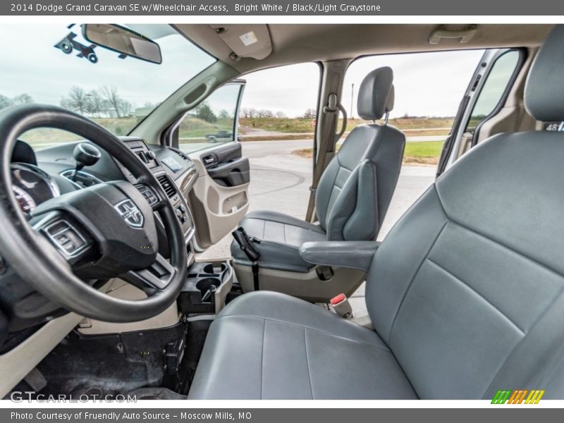 Bright White / Black/Light Graystone 2014 Dodge Grand Caravan SE w/Wheelchair Access
