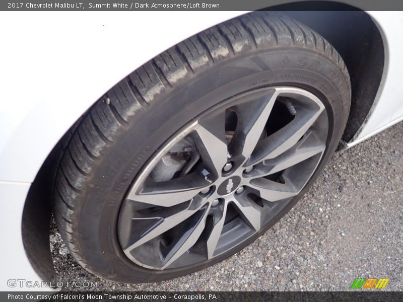 Summit White / Dark Atmosphere/Loft Brown 2017 Chevrolet Malibu LT