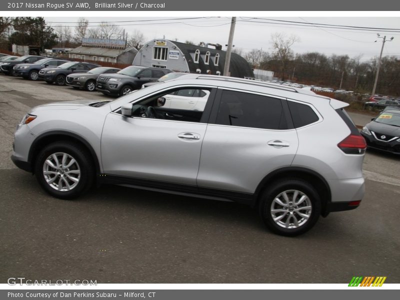 Brilliant Silver / Charcoal 2017 Nissan Rogue SV AWD