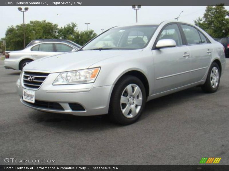 Bright Silver / Gray 2009 Hyundai Sonata GLS