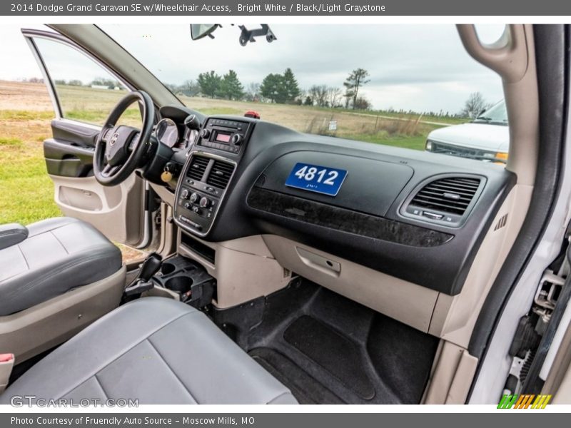 Bright White / Black/Light Graystone 2014 Dodge Grand Caravan SE w/Wheelchair Access