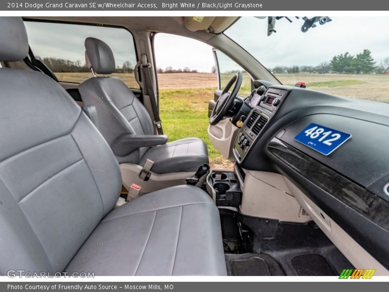 Bright White / Black/Light Graystone 2014 Dodge Grand Caravan SE w/Wheelchair Access
