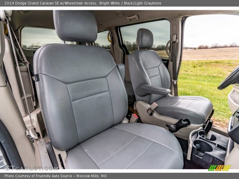 Bright White / Black/Light Graystone 2014 Dodge Grand Caravan SE w/Wheelchair Access