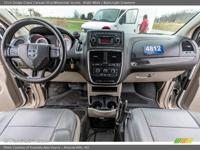 Bright White / Black/Light Graystone 2014 Dodge Grand Caravan SE w/Wheelchair Access