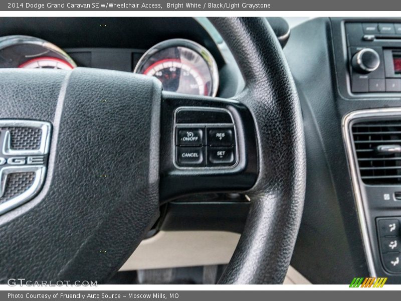 Bright White / Black/Light Graystone 2014 Dodge Grand Caravan SE w/Wheelchair Access