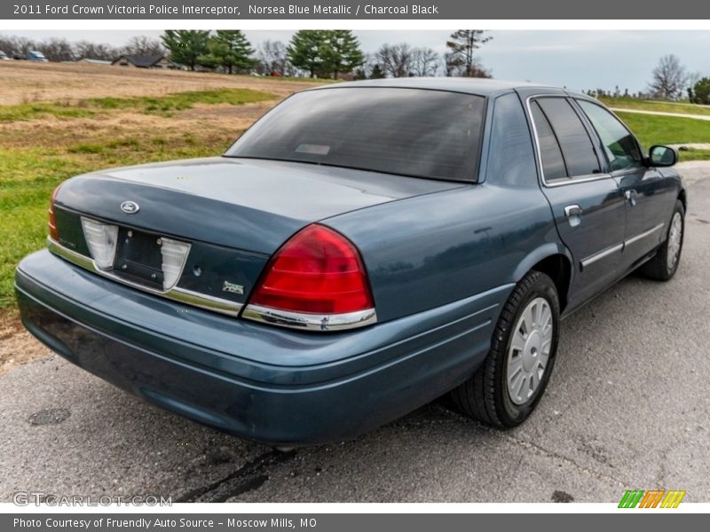 Norsea Blue Metallic / Charcoal Black 2011 Ford Crown Victoria Police Interceptor