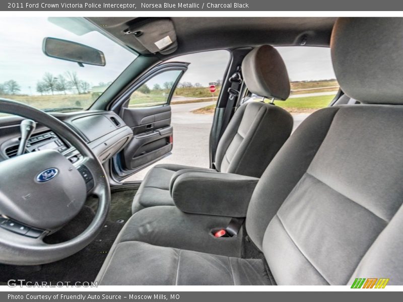 Front Seat of 2011 Crown Victoria Police Interceptor