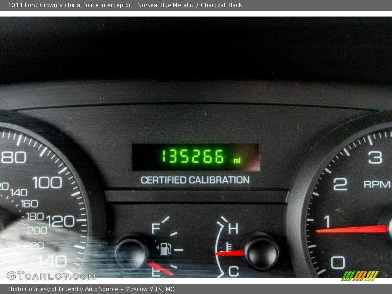 Norsea Blue Metallic / Charcoal Black 2011 Ford Crown Victoria Police Interceptor