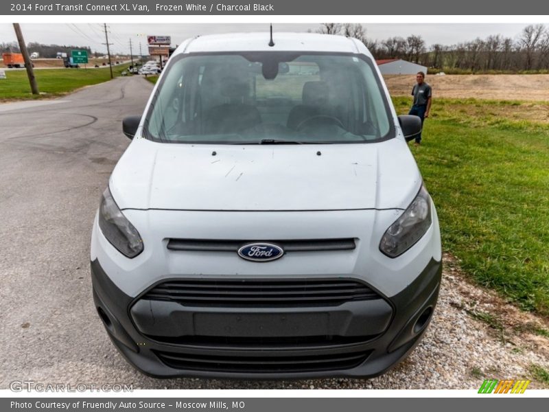 Frozen White / Charcoal Black 2014 Ford Transit Connect XL Van