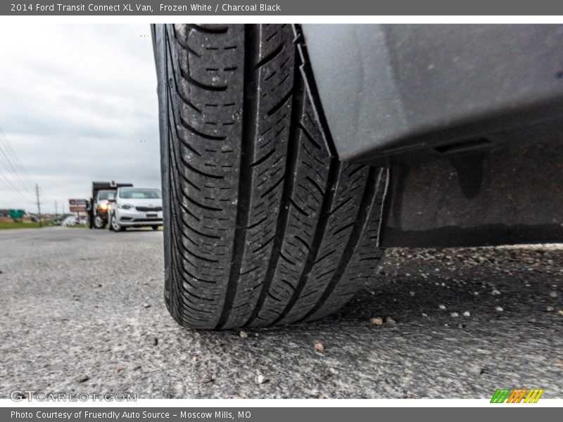 Frozen White / Charcoal Black 2014 Ford Transit Connect XL Van
