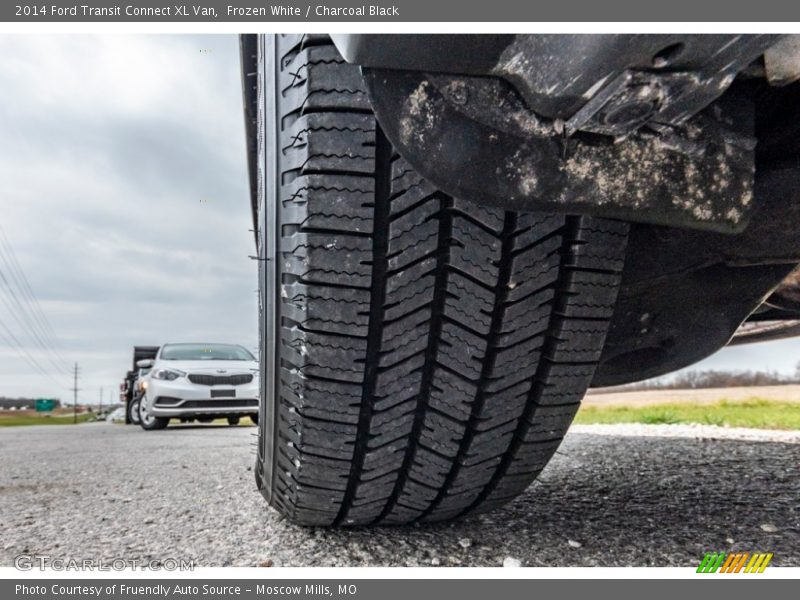 Frozen White / Charcoal Black 2014 Ford Transit Connect XL Van