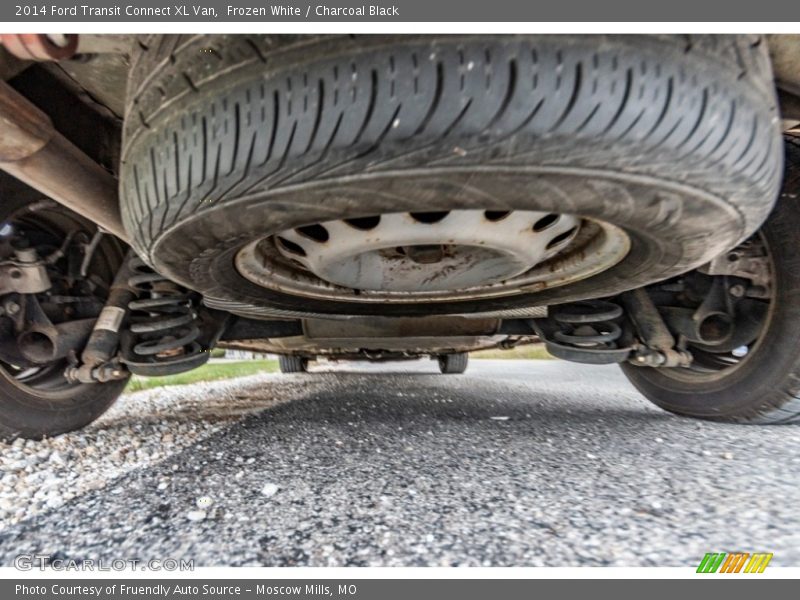 Frozen White / Charcoal Black 2014 Ford Transit Connect XL Van