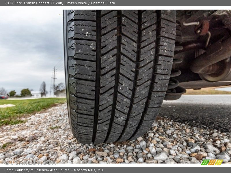 Frozen White / Charcoal Black 2014 Ford Transit Connect XL Van