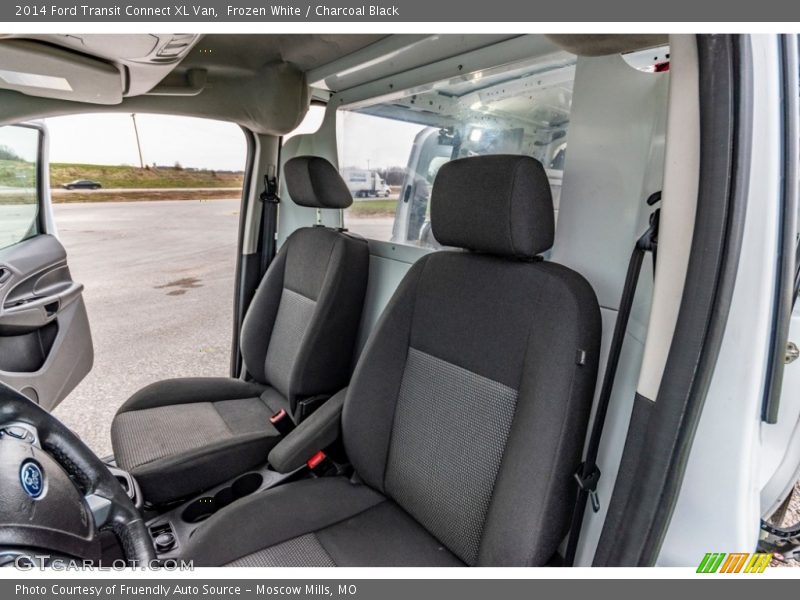 Frozen White / Charcoal Black 2014 Ford Transit Connect XL Van