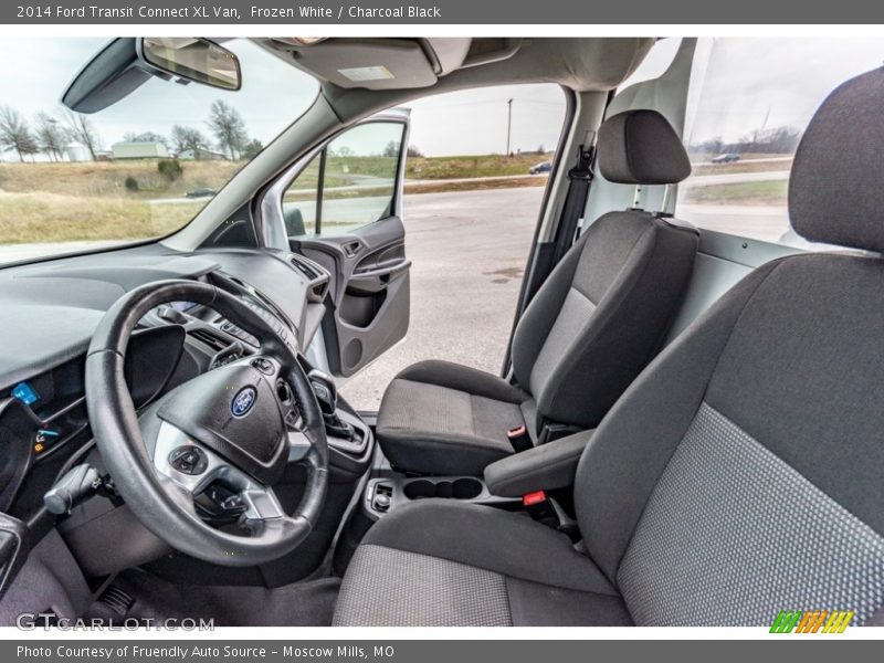 Frozen White / Charcoal Black 2014 Ford Transit Connect XL Van