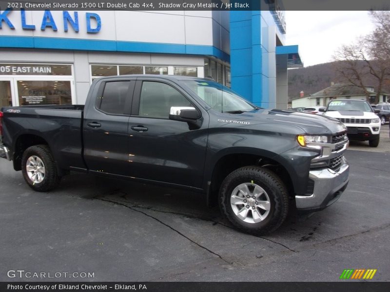 Shadow Gray Metallic / Jet Black 2021 Chevrolet Silverado 1500 LT Double Cab 4x4