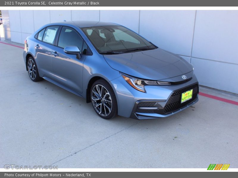 Celestite Gray Metallic / Black 2021 Toyota Corolla SE