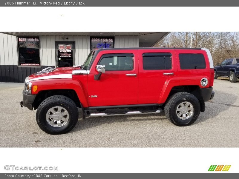 Victory Red / Ebony Black 2006 Hummer H3